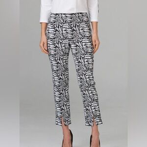 Joseph Ribkoff Zebra Print Pants| size 8
